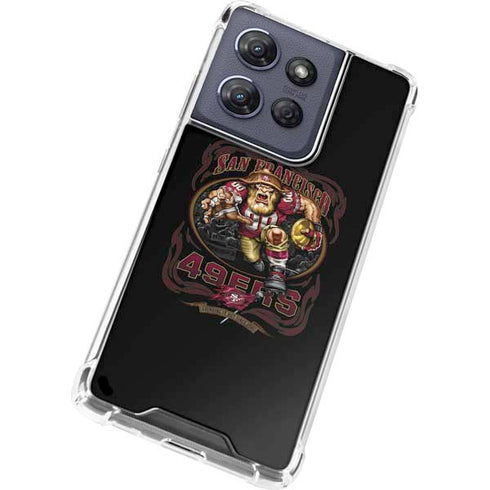 Liquid Blue NFL San Francisco 49ers Running Back Moto G Play 5G (2025) Clear Case